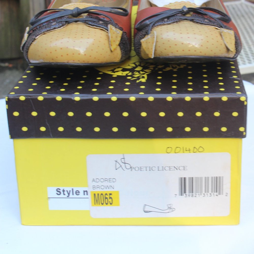 Poetic Licence London Adored Brown Flats/Mini Heeled Pumps (Size 6.5) - Picture 9 of 9